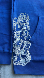 Royal Blue BagCha$in OG Logo Hoodie