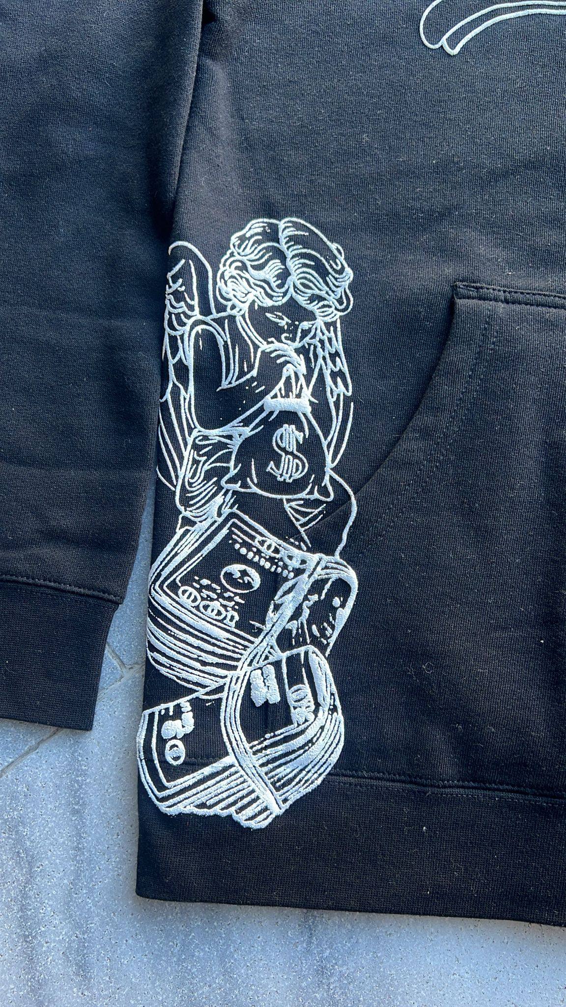 Black BagCha$in OG Logo Hoodie